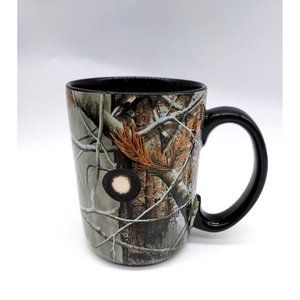 Team Realtree Camo Coffee Mug, Logo Licensed Camouflage Bullet Hole Cup